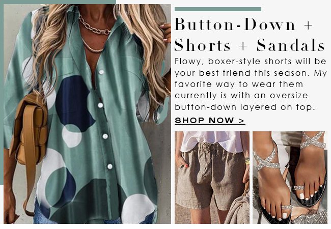 Button-DownAndShortsPlusSandals