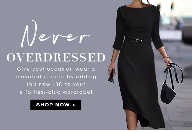 NeverOverdressed