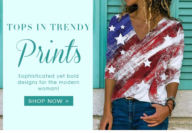 TopsInTrendyPrints