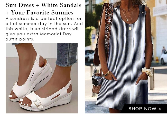 SunDressAndWhiteSandals